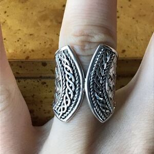 Sterling Silver Statement Ring Size 6